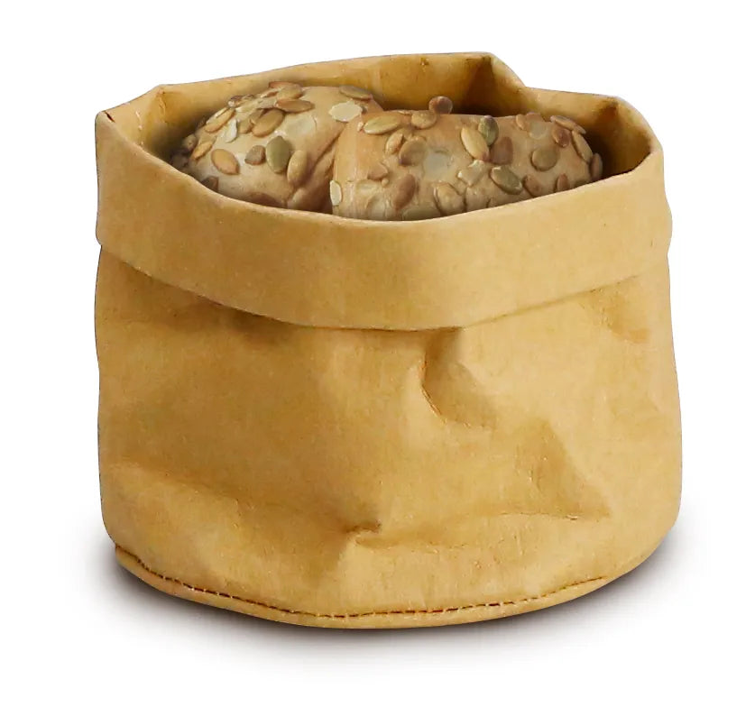 Brottasche aus Papier, HENDI, Beige, 170x170x(H)150mm