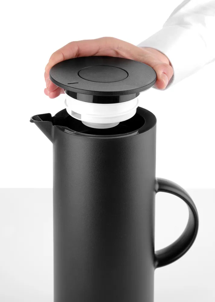 Isolierkanne, HENDI, 1L, Schwarz, ⌀110x(H)289mm