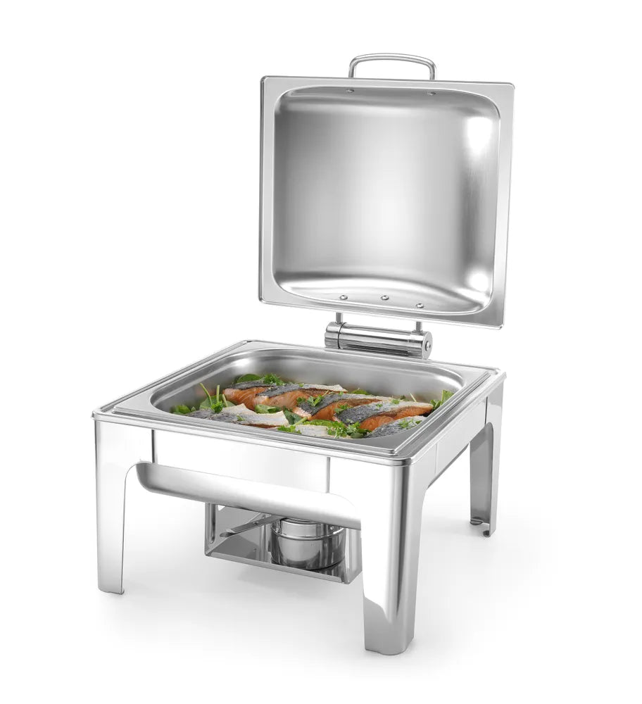 Chafing Dish GN 2/3, satiniert, HENDI, Profi Line, 6L, 395x430x(H)290mm