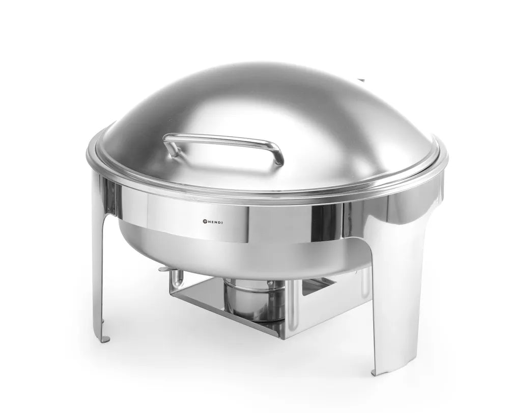 Chafing Dish rund, satiniert, HENDI, Profi Line, 6L, 465x420x(H)320mm