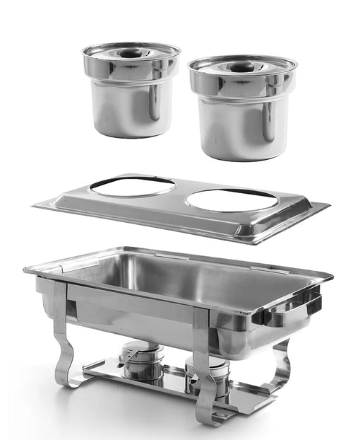 Aufsatzadapter für 2 Bain-Marie Töpfe, HENDI, Aufsatz, GN 1/1, 530x325x(H)30mm