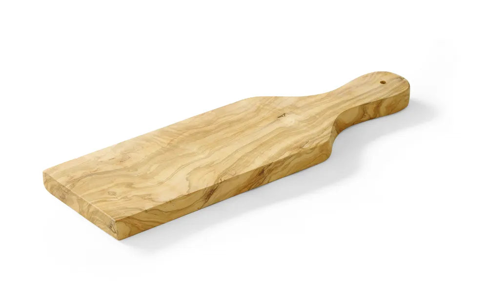 Schneide- und Servierbrett aus Olivenholz, HENDI, 400x140x(H)18mm