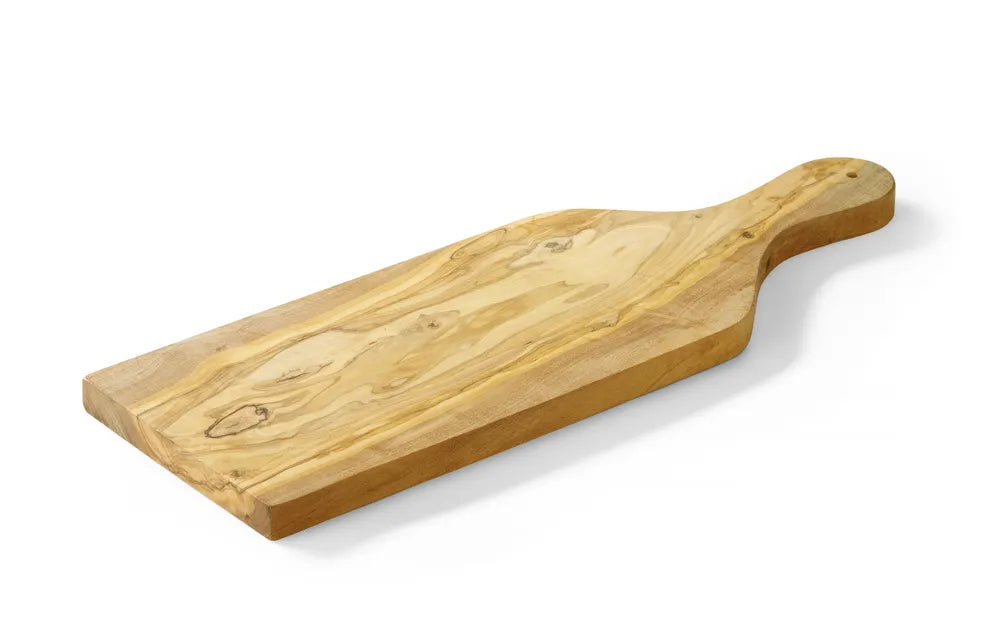 Schneide- und Servierbrett aus Olivenholz, HENDI, 400x140x(H)18mm