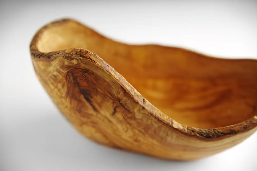 Dekorative Schale aus Olivenholz, HENDI, 300x190x(H)110mm