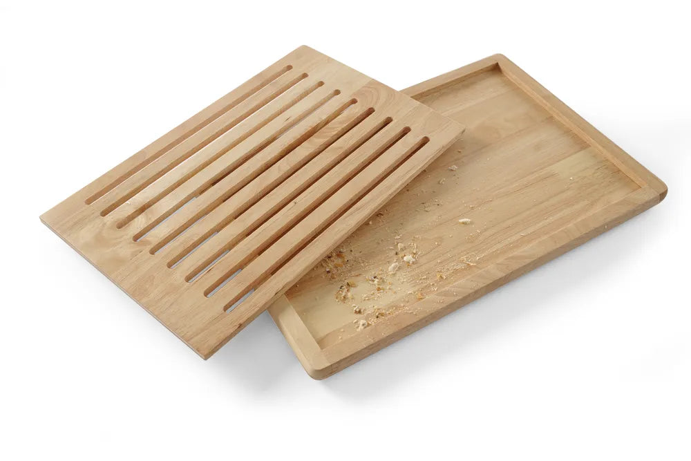 Brotschneidbrett, HENDI, Holz dunkel, 475x322mm