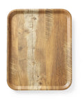 Serviertablett aus Melamin mit Holzoptik , AmerBox, Holz, 330x430mm
