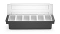 Zutatenbehälter – 6 Fächer, BarUp, 480x150x(H)100mm