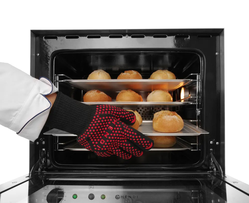 Grillhandschuhe hitzebeständig – 2 Stück, HENDI, 2 Stk., (L)300mm