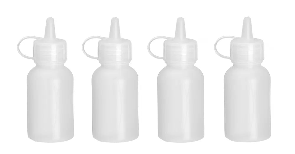 Mini-Spenderflaschen – 4er-Set, HENDI, 0,03L, Transparent, ⌀30x(H)85mm