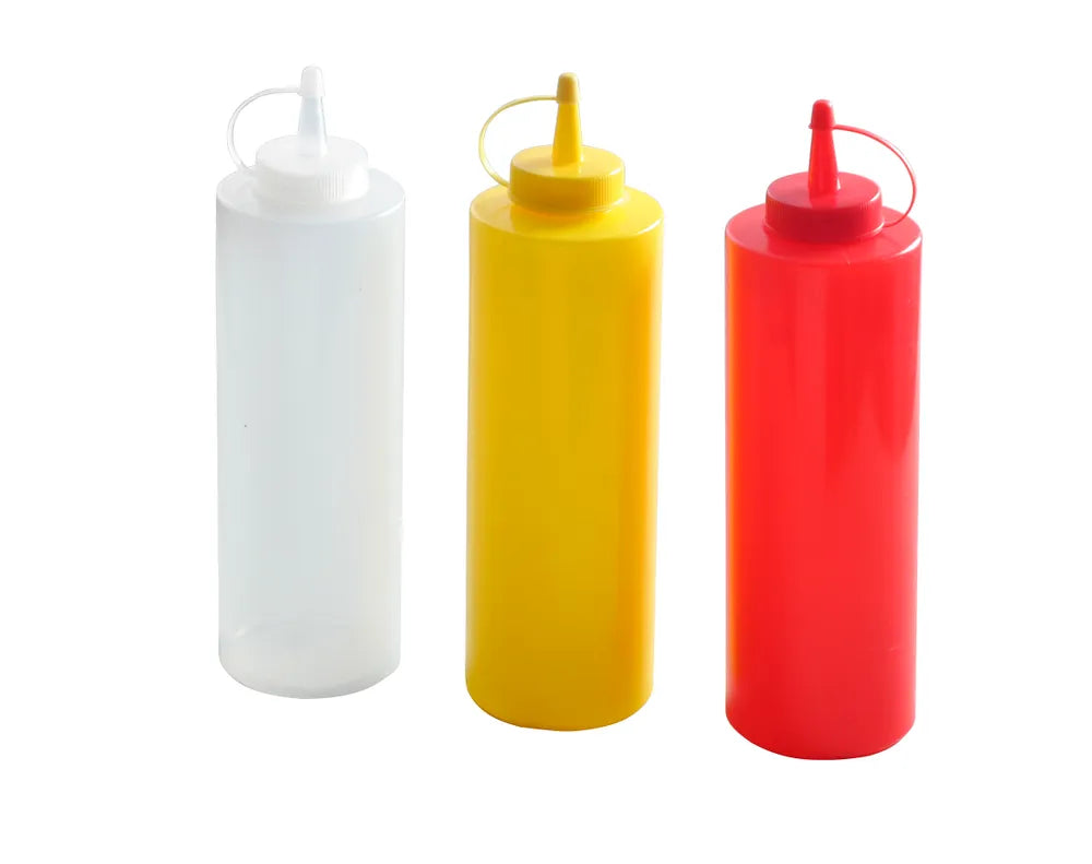 Spenderflaschen, 3er Set, HENDI, 0,7L, Transparent, 3 Stk., ⌀70x(H)240mm