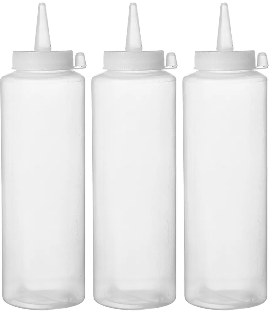 Spenderflaschen, 3er Set, HENDI, 0,2L, Transparent, 3 Stk., ⌀50x(H)177mm
