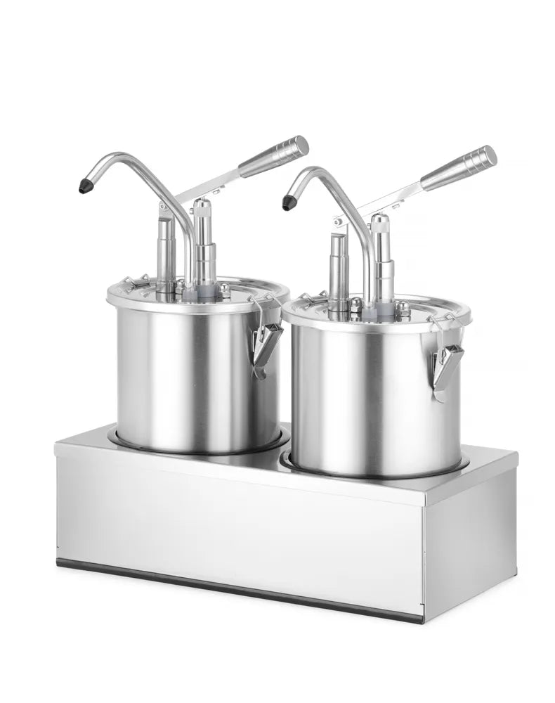 Saucenspender, Edelstahl, Zweier-Set, HENDI, 9L, 400x200x(H)440mm