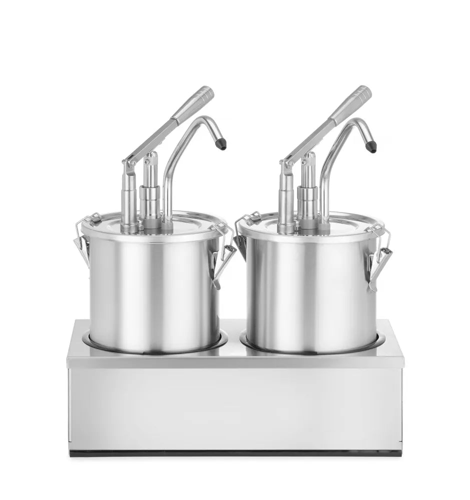Saucenspender, Edelstahl, Zweier-Set, HENDI, 9L, 400x200x(H)440mm