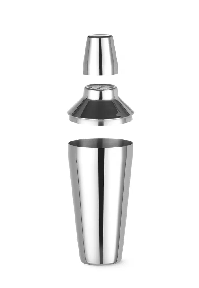 Cobbler Shaker, 3-teilig, BarUp, 0,75L, Silber, ⌀90x(H)255mm