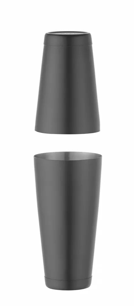 Tin-on-Tin Boston Shaker, BarUp, 0,8L, Schwarz, ⌀90mm