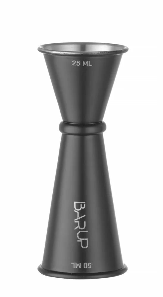 Barmaß 25/50 ml, BarUp, Schwarz, ⌀44x(H)110mm