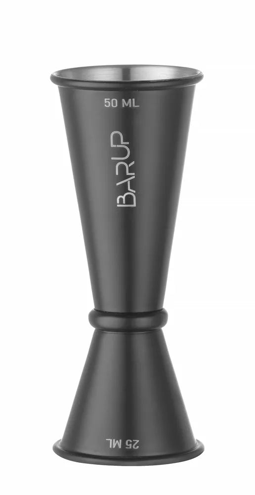 Barmaß 25/50 ml, BarUp, Schwarz, ⌀44x(H)110mm