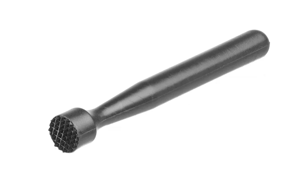 Cocktail-Stößel, BarUp, sternförmig gezahnt, Schwarz, ⌀34x207mm