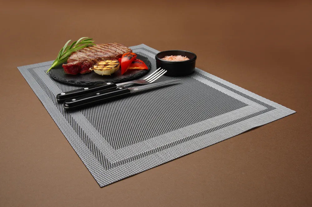 Platzset, Rahmen, HENDI, Graphit, 6 Stk., 450x300mm
