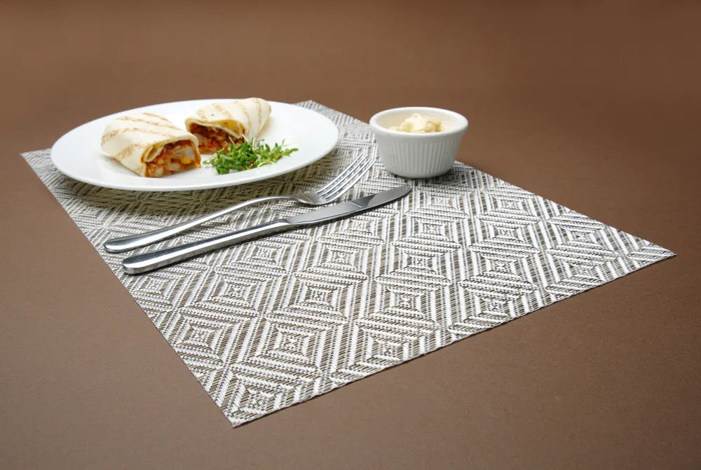 Platzset, geometrisches Muster, HENDI, Grün, 6 Stk., 450x300mm