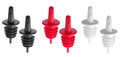 Freeflow-Ausgießer, BarUp, 2x schwarz, 2x weiß, 2x rot, Rot, 6 Stk
