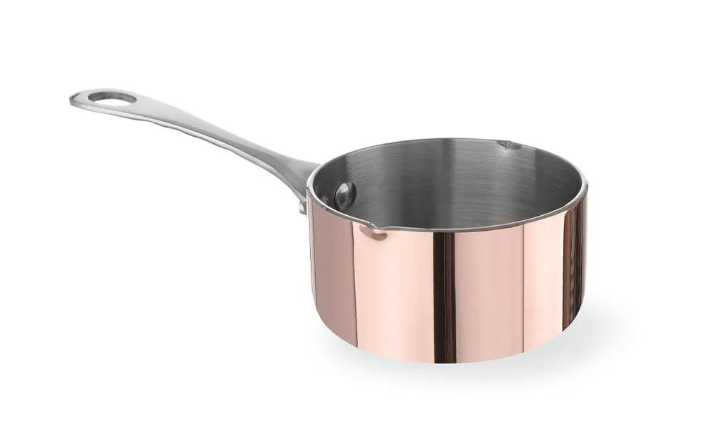 Miniatur-Kasserolle mit Ausgießer, HENDI, 0,16L, ⌀75x(H)40mm