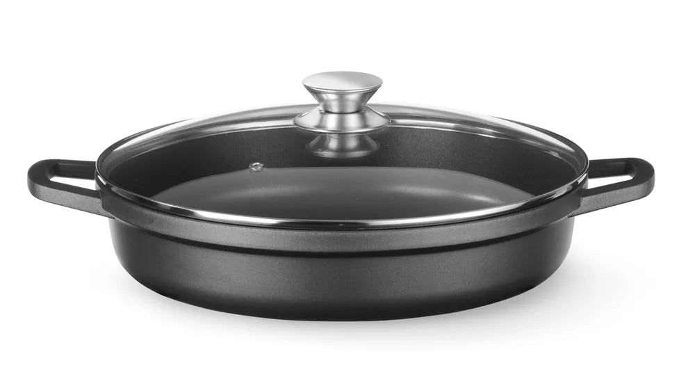 Kasserolle mit Antihaft-Beschichtung, HENDI, 7,5L, Schwarz, 387x310x(H)130mm