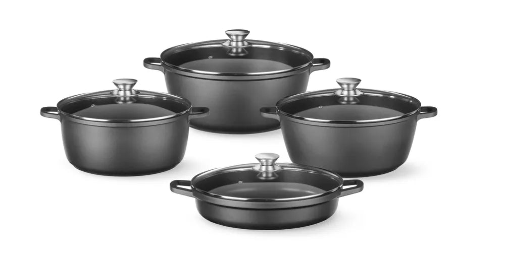 Kasserolle mit Antihaft-Beschichtung, HENDI, 7,5L, Schwarz, 387x310x(H)130mm