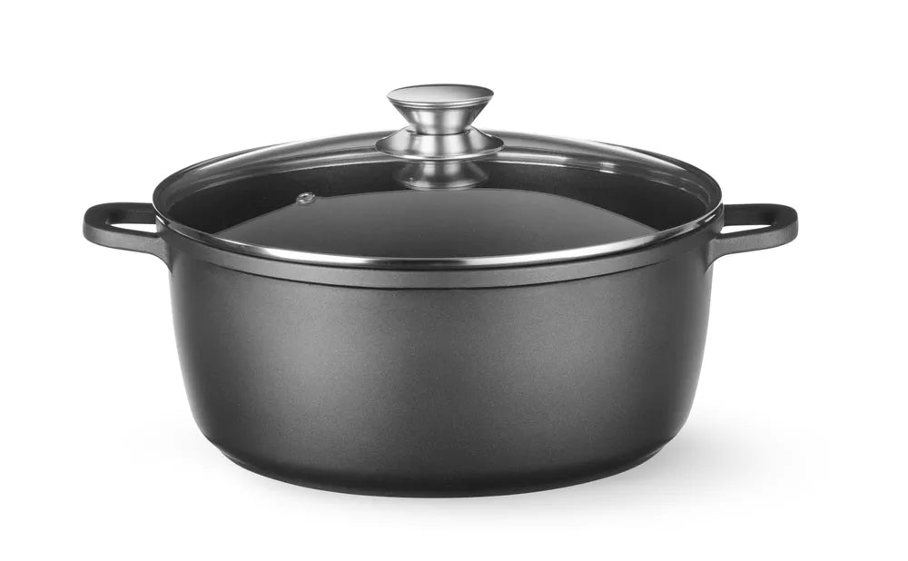 Kasserolle mit Antihaft-Beschichtung, HENDI, 9L, Schwarz, 405x332x(H)138mm