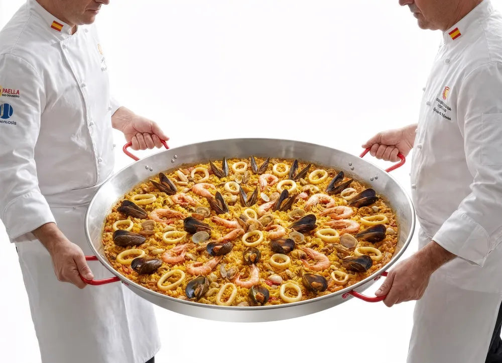 Paella-Pfanne, HENDI, Geeignet für Gasgrill 146804, ⌀800x(H)75mm