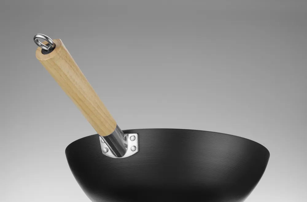 Wok mit Holzgriff, HENDI, ⌀324x565mm