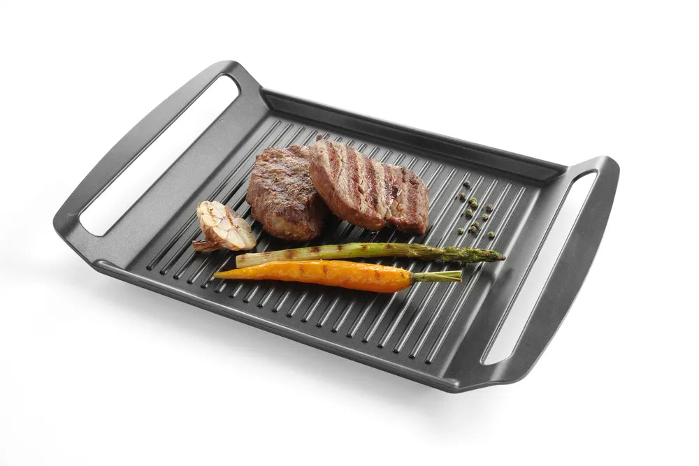 Grillplatte für Induktionskocher, HENDI, 390x260x(H)35mm