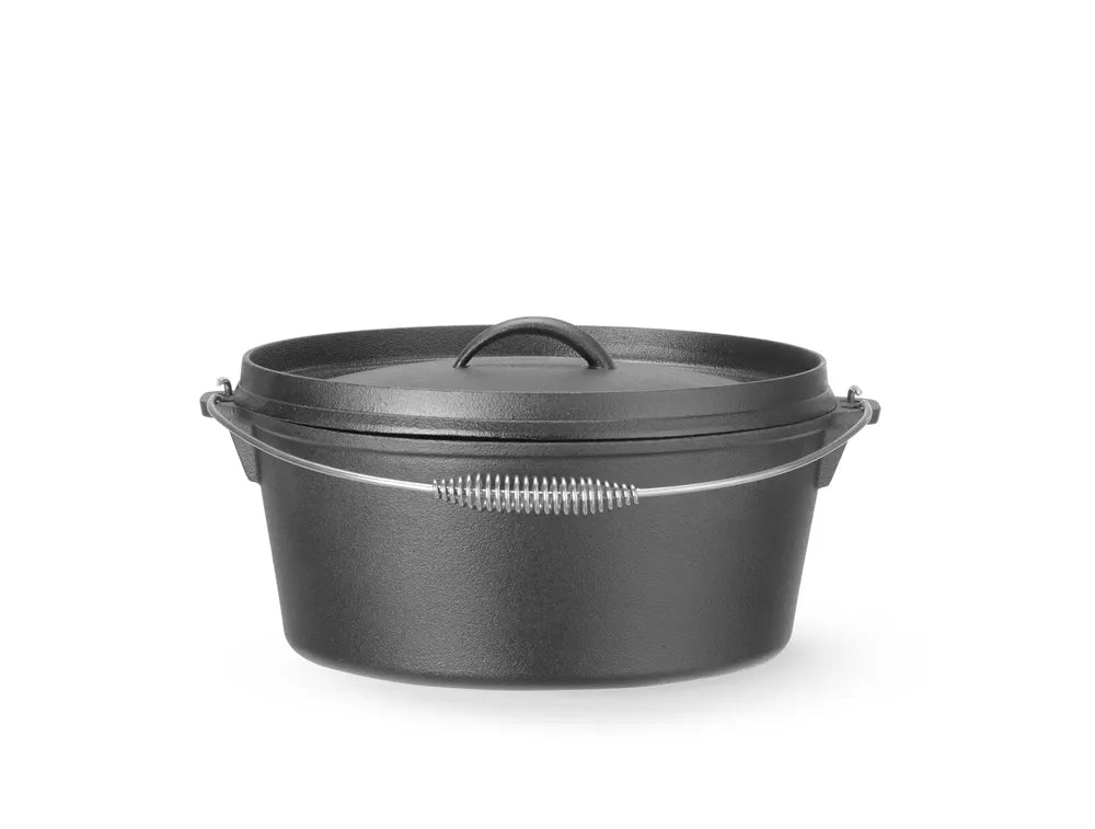 Gusseisentopf, HENDI, 7,2L, Schwarz, ⌀310x(H)130mm, Rund