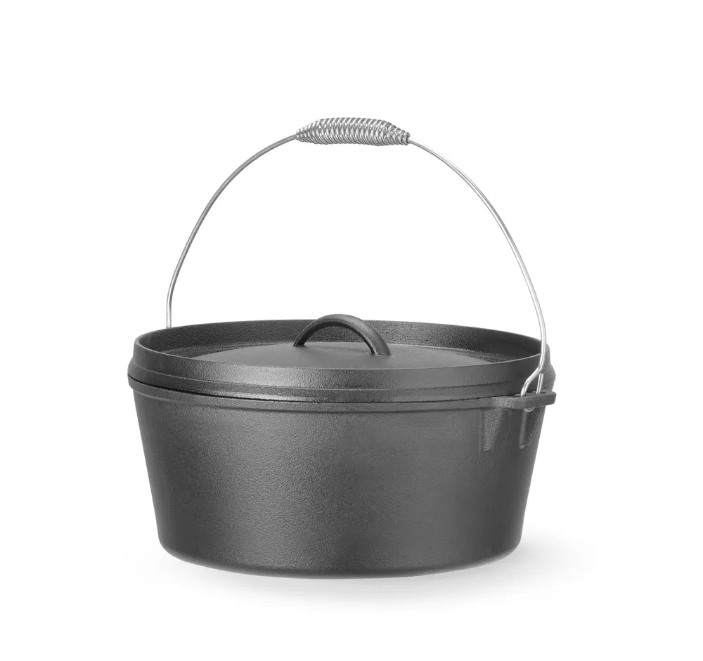 Gusseisentopf, HENDI, 7,2L, Schwarz, ⌀310x(H)130mm, Rund
