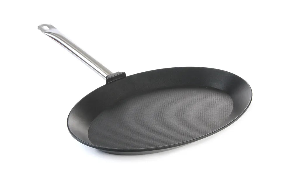 Fischpfanne - oval Titanium Professional, HENDI, 400x275x(H)35mm