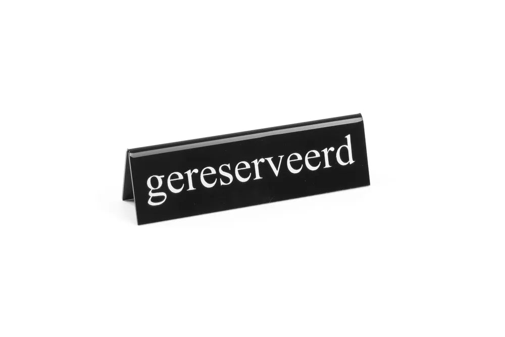 Tischschild Reserviert, HENDI, reserved, 130x30x(H)38mm