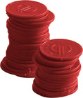 Pfandmünzen - 100 Stk., BarUp, Rot, 100 Stk., ⌀25mm