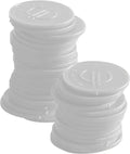 Pfandmünzen - 100 Stk., BarUp, Weiß, 100 Stk., ⌀25mm