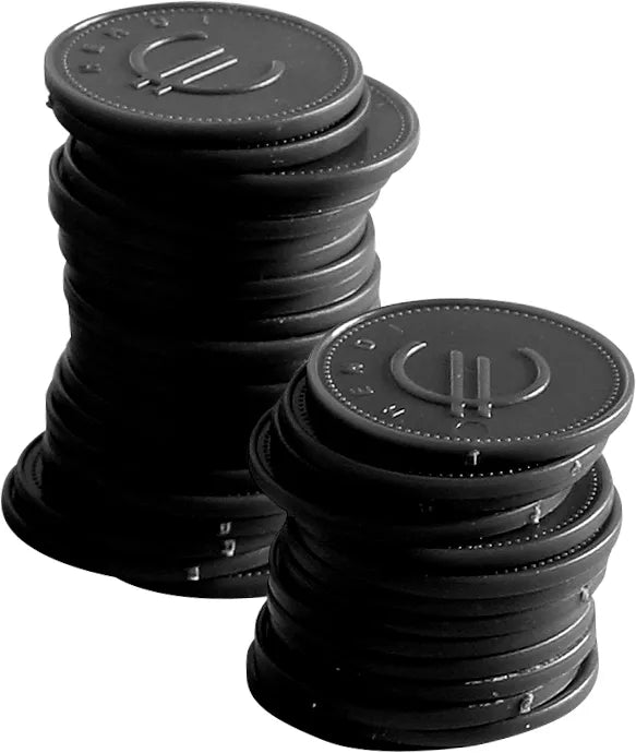 Pfandmünzen - 100 Stk., BarUp, Rot, 100 Stk., ⌀25mm