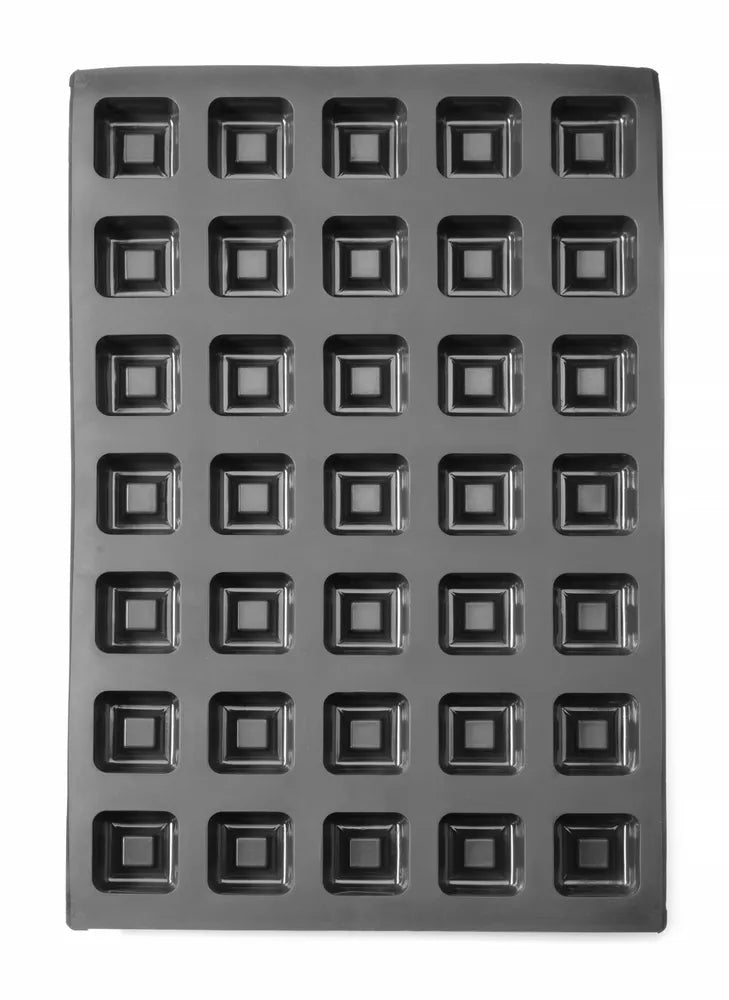 Silikonform QUADRAT, HENDI, 570x375x(H)25mm, Quadratisch