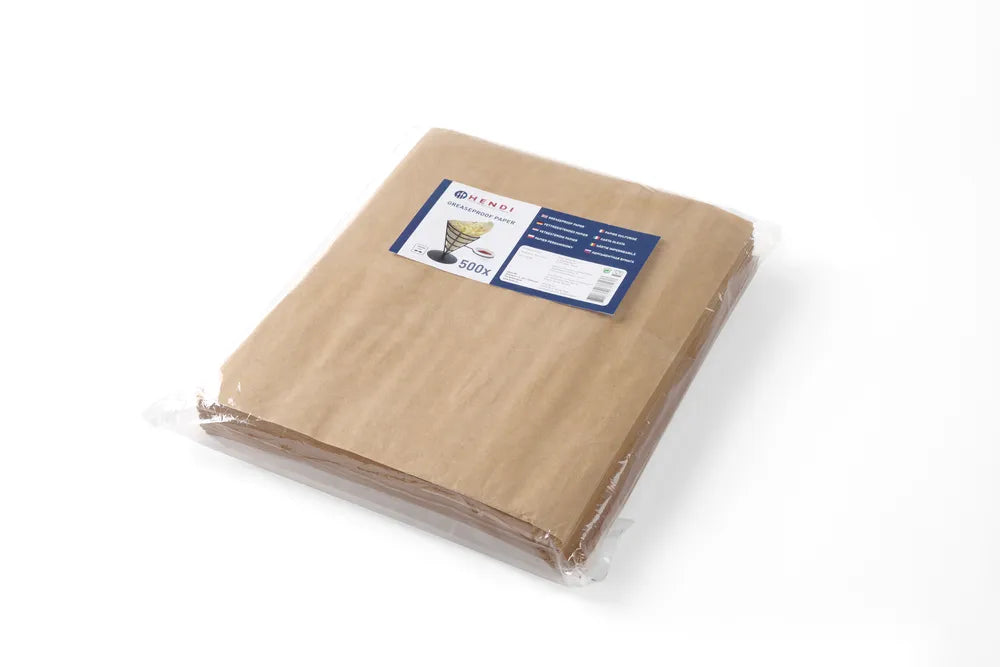 Pergamentpapier, HENDI, Beige, 500 Stk., 200x250mm