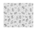 Einschlagpapier, fettdicht, HENDI, Fastfood-Muster, 500 Stk., 200x250mm