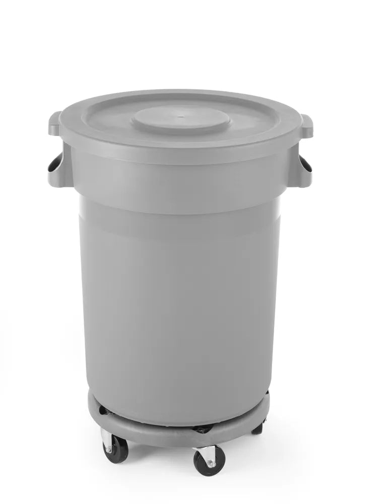 Wagen für Abfalleimer rund, AmerBox, Passend für 691038, Hellgrau, ⌀455x(H)165mm