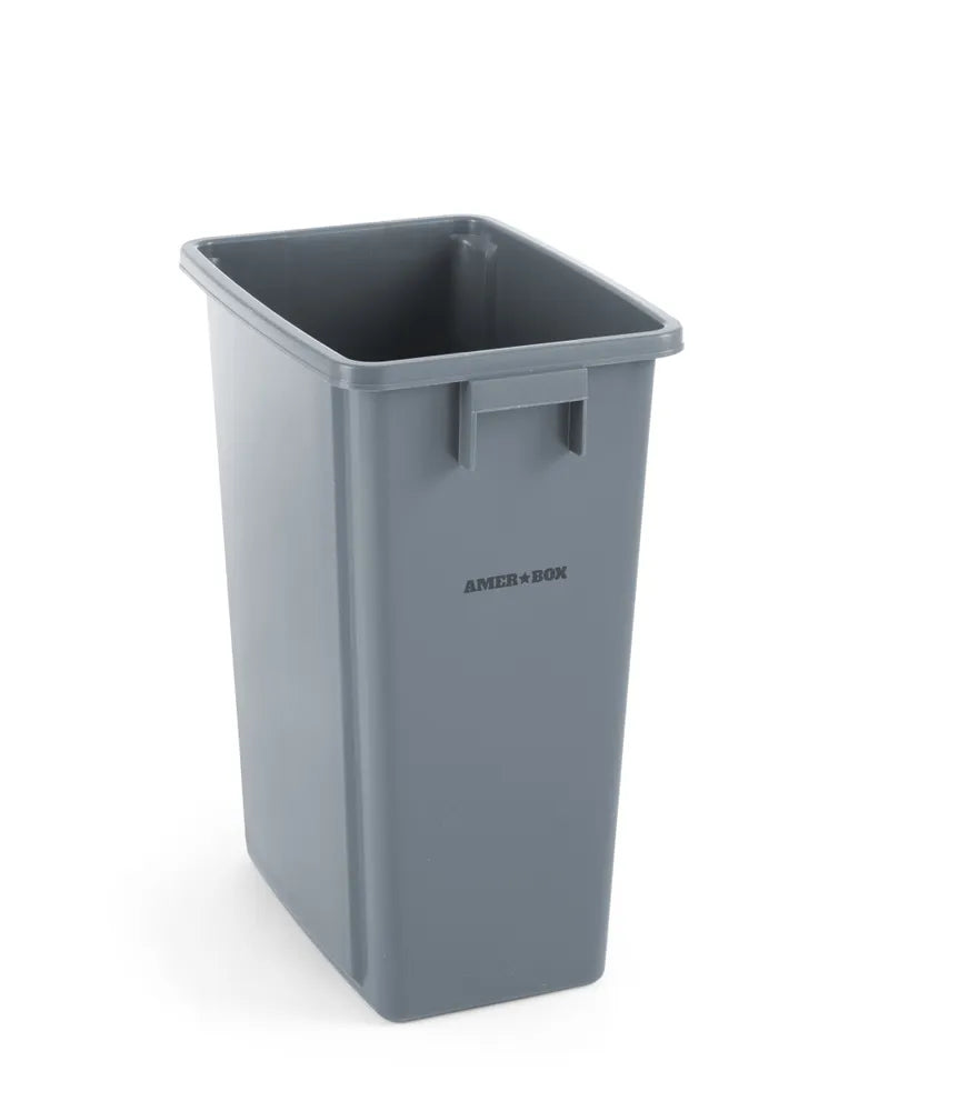 Abfalleimer schmal, AmerBox, 60L, Hellgrau, 455x315x(H)580mm