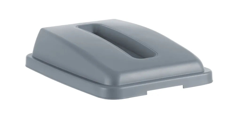 Deckel mit Öffnung für 60 l Abfalleimer, HENDI, Hellgrau, 660x470x(H)30mm