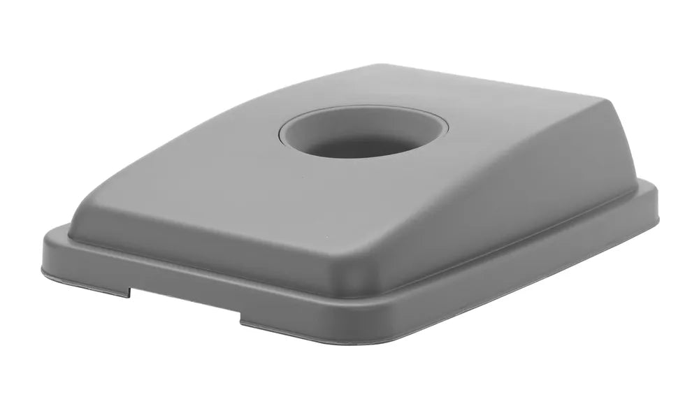 Deckel mit Öffnung für 60 l Abfalleimer, HENDI, Hellgrau, 660x470x(H)30mm