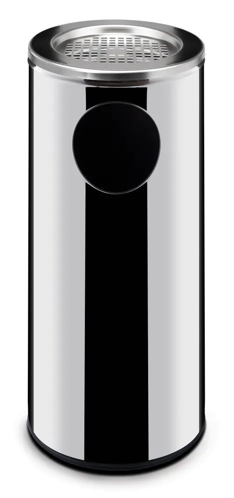 Mülleimer Standmodell mit Aschenbecher, HENDI, 15L, ⌀200x(H)700mm