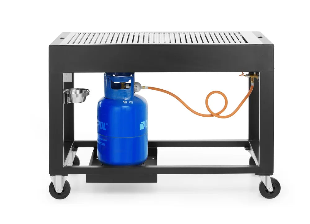 Gasgrill Tampa, HENDI, Schwarz, 10kW, 1260x580x(H)900mm