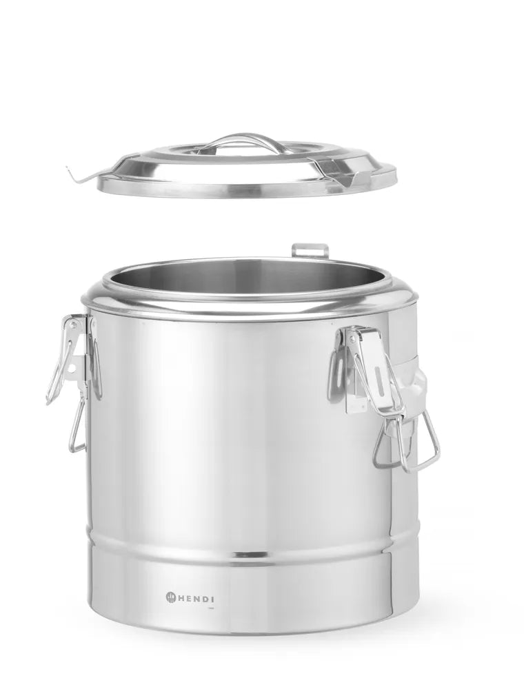 Isolierter tragbarer Behälter, HENDI, Kitchen Line, 31L, Silber, ⌀400x(H)445mm