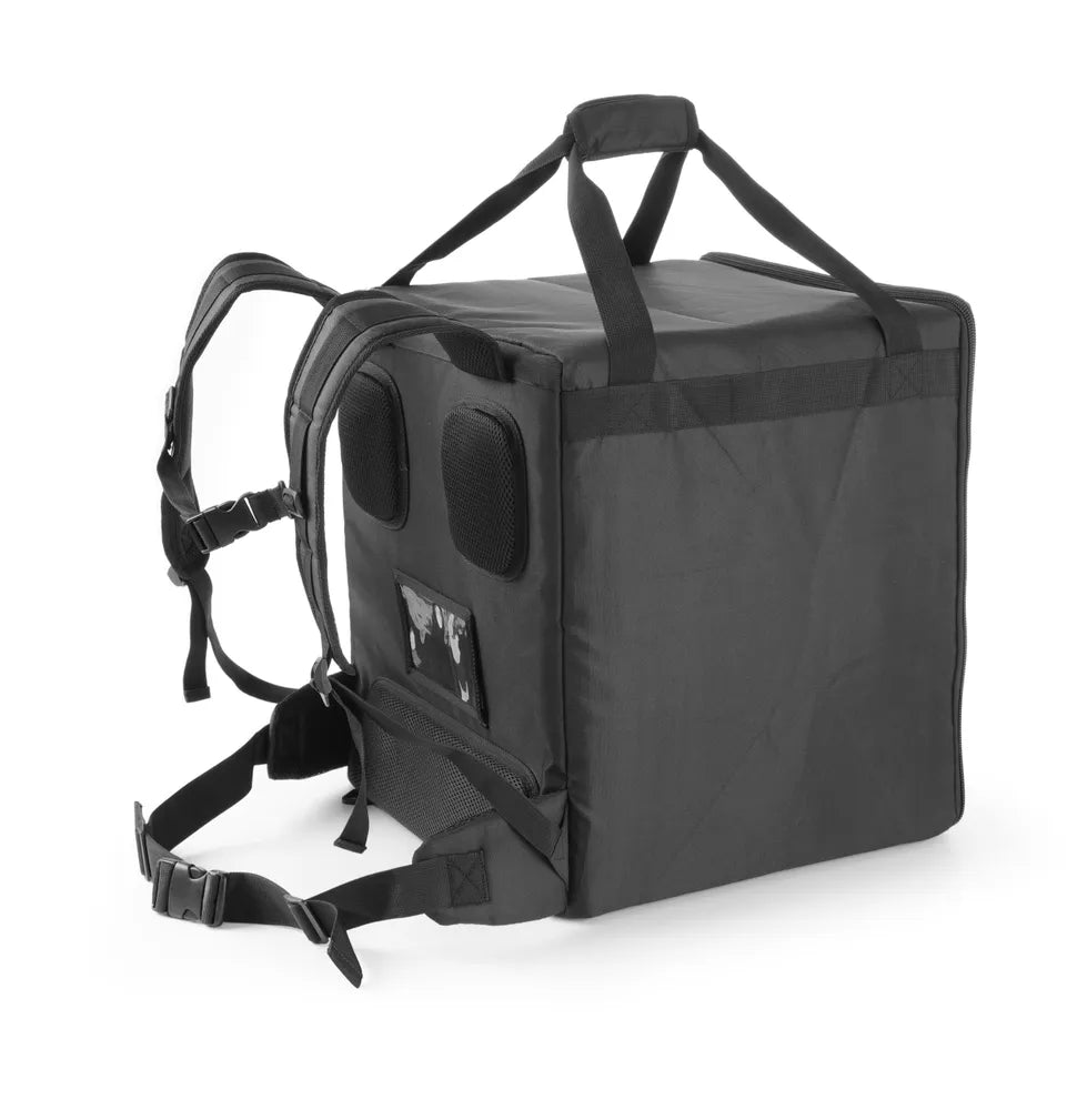 Thermo-Transportrucksack, HENDI, 75,2L, Schwarz, 410x410x(H)480mm